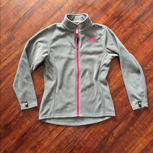 The North Face gray fleece top